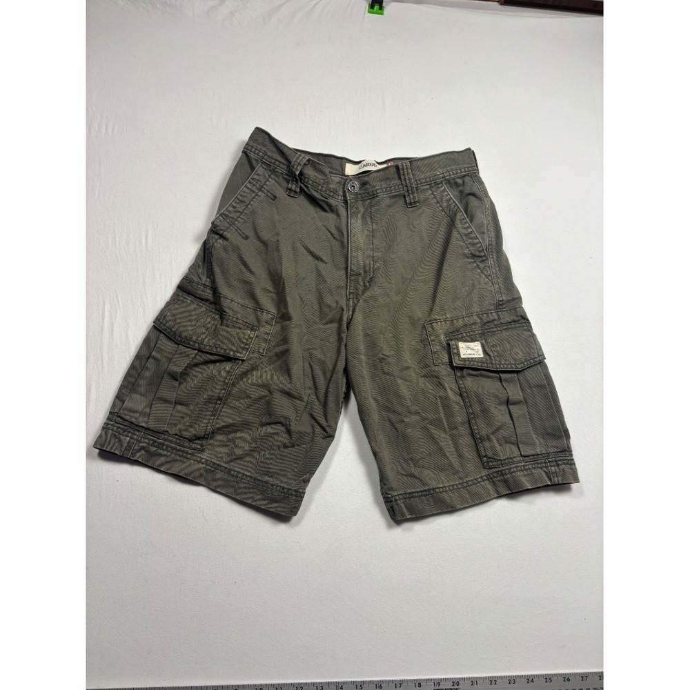 Levi's Men's Cargo Shorts W30 Olive Gray Cotton Relaxed Fit Utility